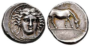 Thessaly. Larissa. Dracma. 356-342 BC. ... 