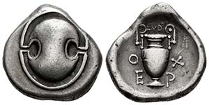 Boeotia. Orchomenos. Stater. 385-375 BC. ... 