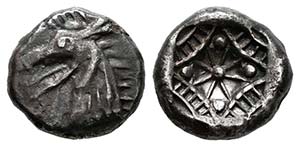 Caria. Kindya. Diobol. 510-480 BC. (Rosen ... 
