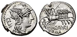 Aburius. Denarius. 134 BC. Rome. (Ffc-89). ... 