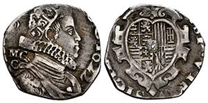 Philip IV (1621-1665). 1 tari. 1622. Naples. ... 