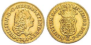 Philip V (1700-1746). 1 escudo. 1741. ... 