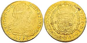 Charles IV (1788-1808). 8 escudos. 1790. ... 