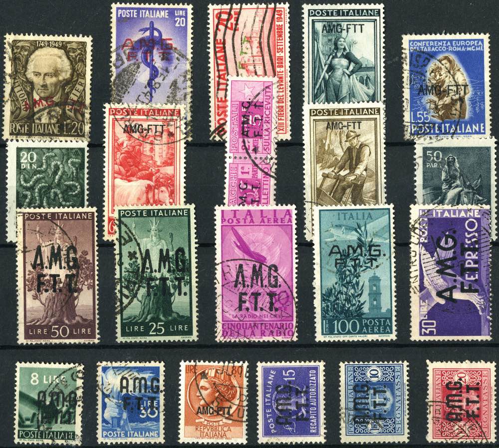 TRIESTE ZONA A 19471953 Serie e valori del Numismatic