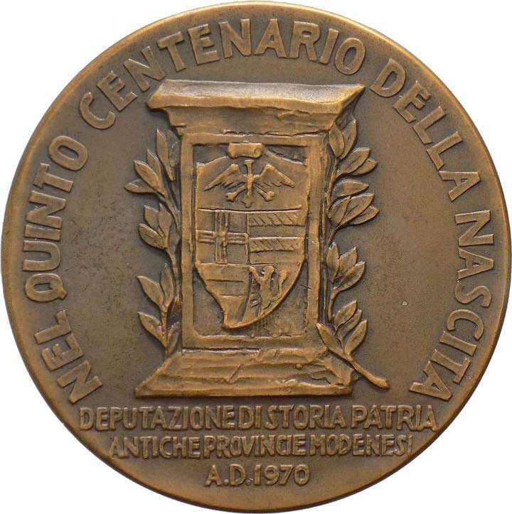 Medaglia Nel quinto centenario della nascita Numismatic