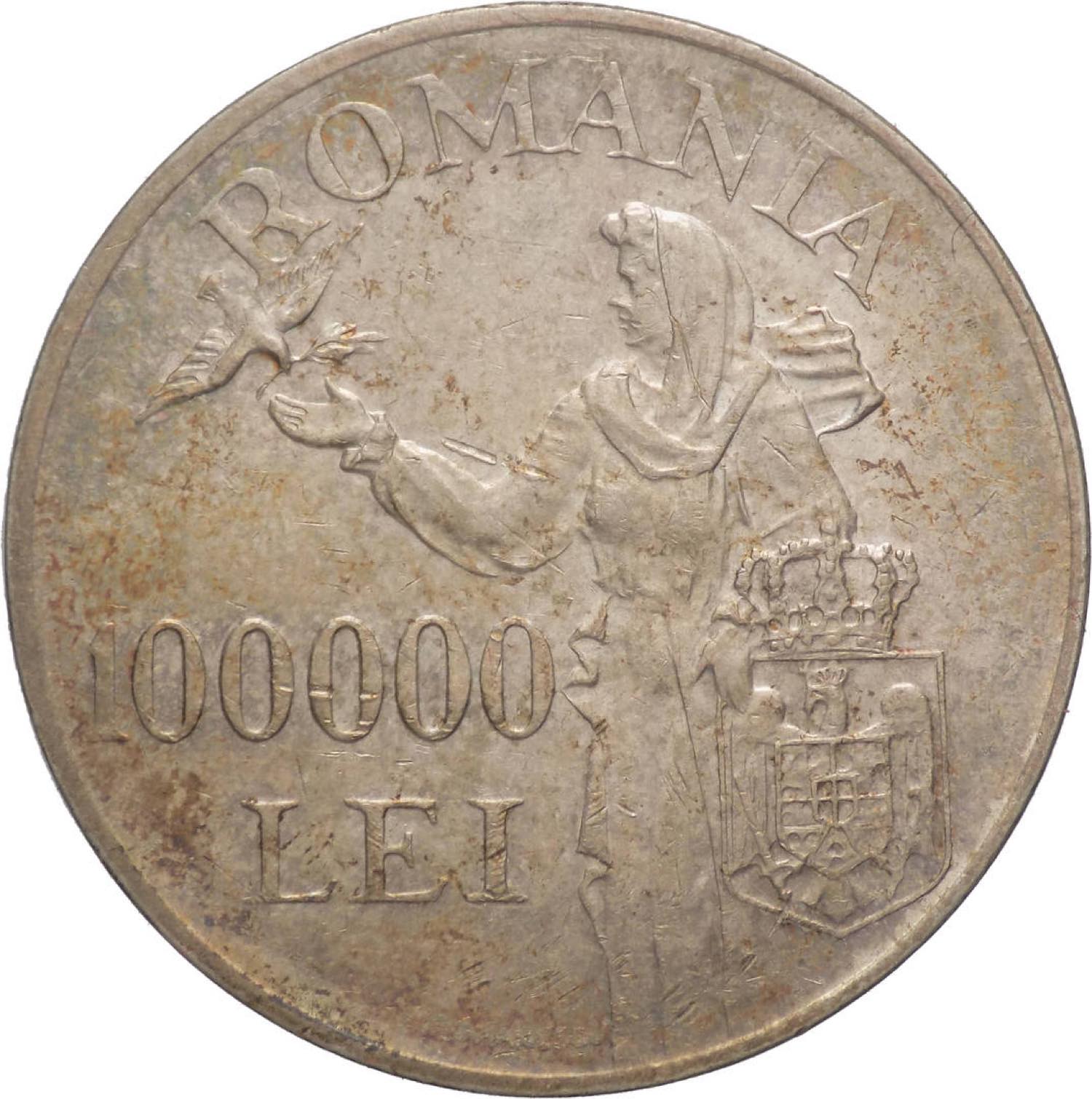 Romania - Mihai I (1927-1930, 1940-1947) - 100000 ... - Numismatic ...