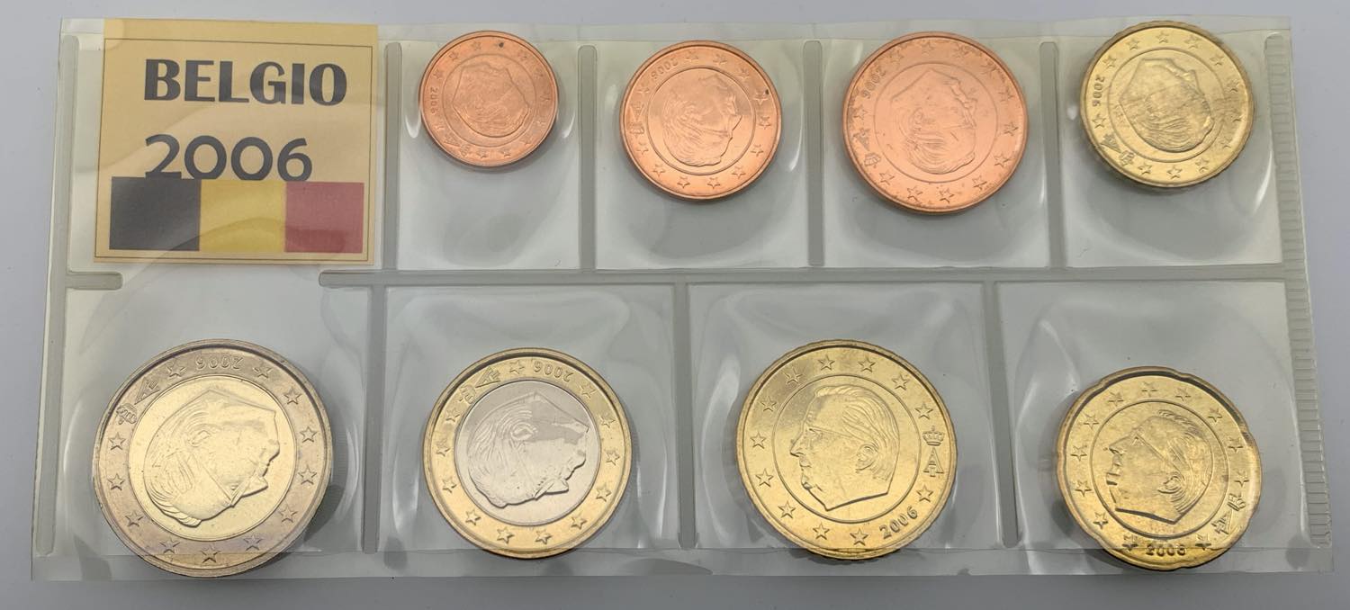 Belgio - Serie Euro di 8 valori in blister - anno  - Numismatica  Ferrarese Aste Numismatiche - Shop Monete