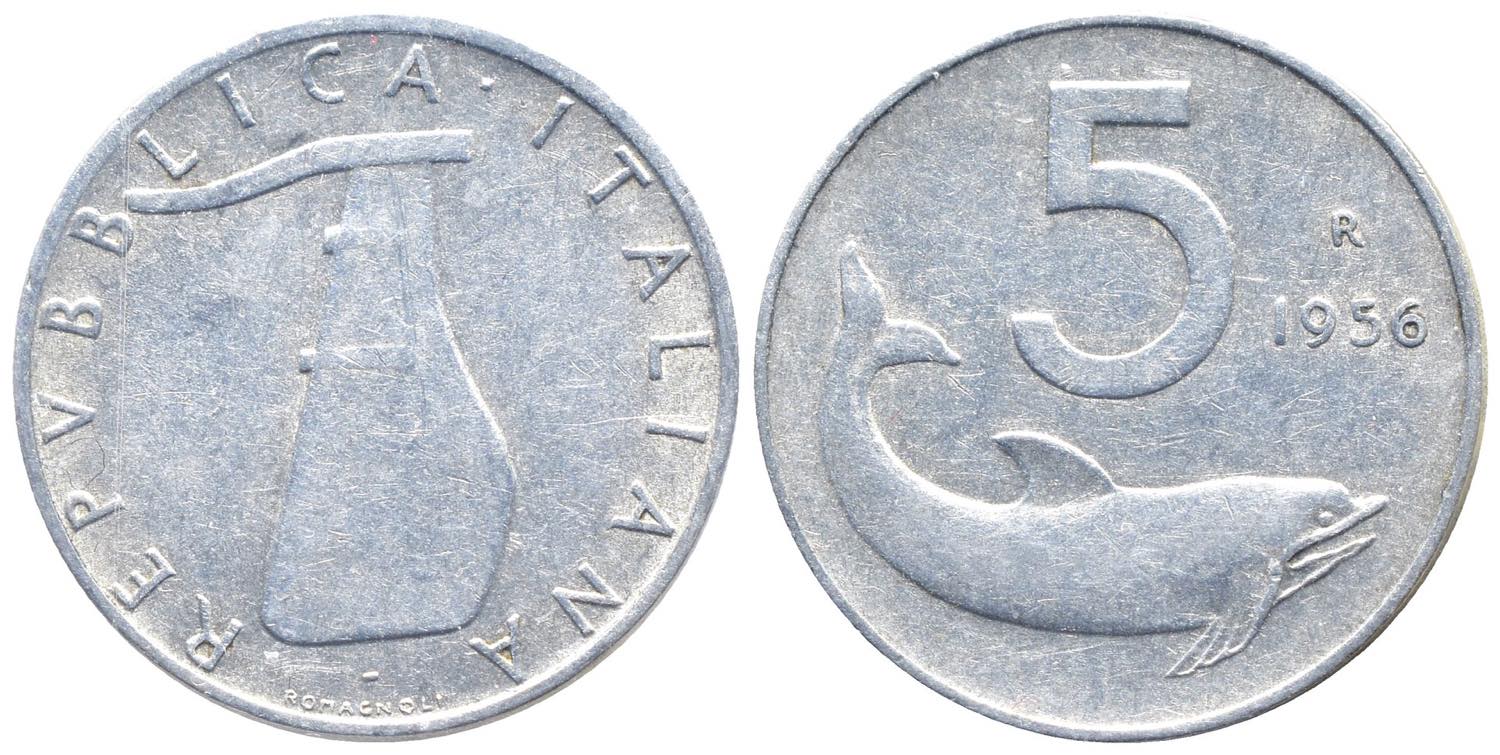 5 Lire Delfino 1956 It RARA Gigante 287 Numismatic 5-lire-delfino-1956-it-rara-gigante-287-numismatic