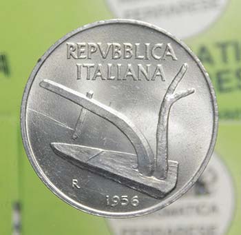 Repubblica italiana 10 lire spiga ... 