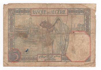 Tunisia - Banca DellAlgeria - 5 ... 