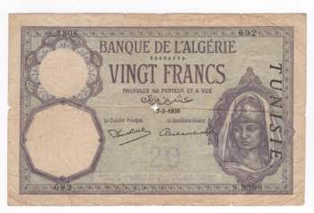 Tunisia - Banca dellAlgeria  - 20 ... 