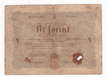 Ungheria - 5 Forint 1848 - P116b - ... 