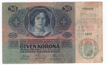 Ungheria - 50 Kronen 1914 Maiden ... 