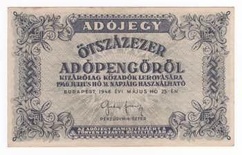 Ungheria - 500 Mila Adopengo 1946 ... 