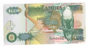 Zambia - Banca dello Zambia - 20 ... 