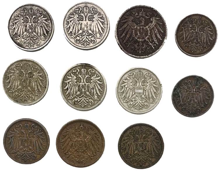 Monete Estere - Lotto n.11 monete, ... 