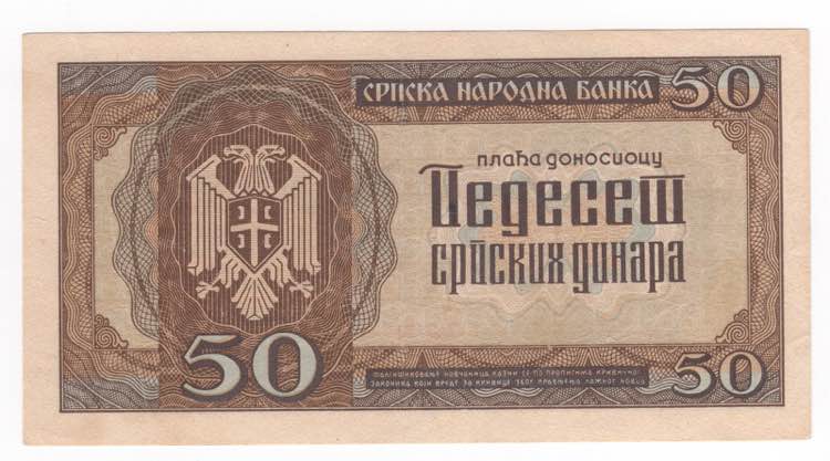 Serbia - 50 Dinara 1942 ... 