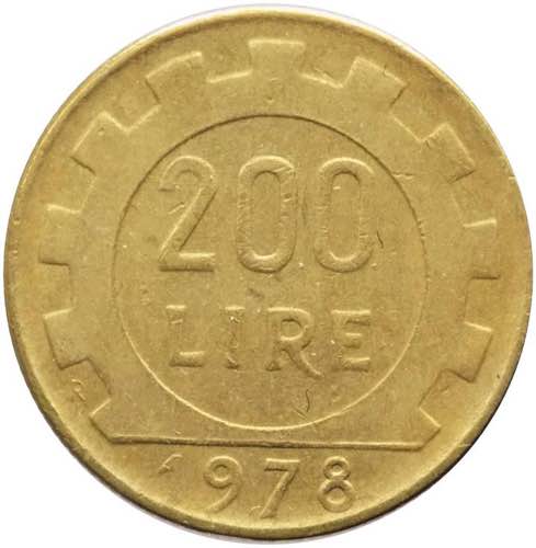 200 lire 1978 tipo Lavoro  manca ... 