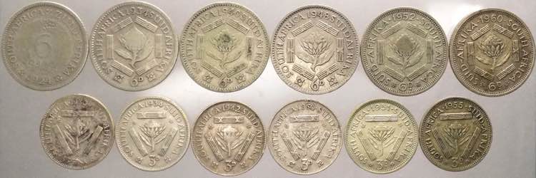 Sudafrica - lotto di 12 monete di ... 
