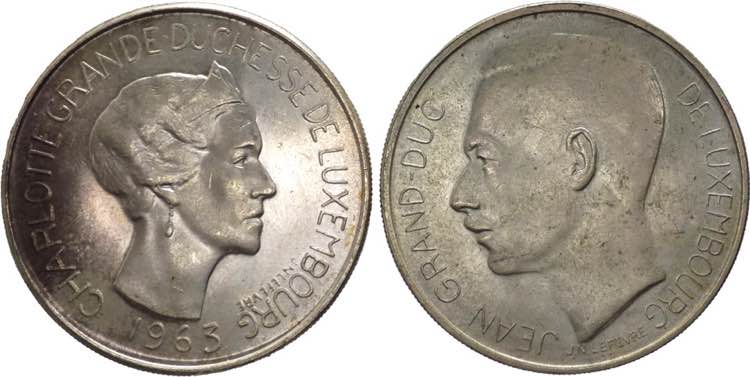 Lussemburgo - lotto di 2 monete da ... 