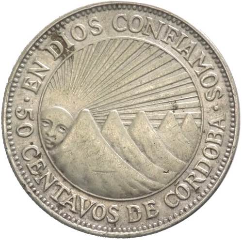 Nicaragua (dal 1821) - 50 Centavos ... 