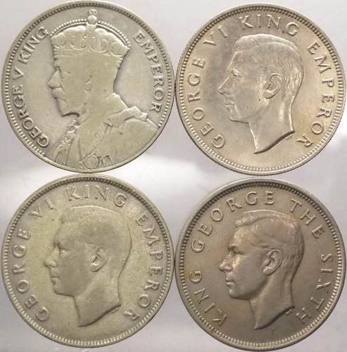 Nuova Zelanda - lotto di 4 monete ... 