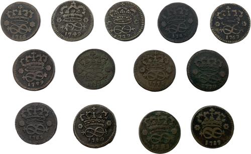 Savoia - lotto di 13 monete da 2 ... 