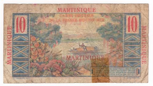 Martinica (Francia) - 10 franchi - ... 