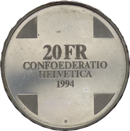 Svizzera - 20 franchi 1994 - Il ... 