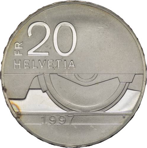 Svizzera -  20 franchi 1997 - ... 