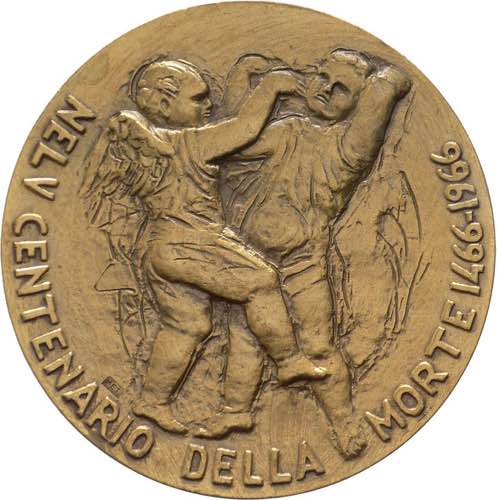 Medaglia Nel V centenario della morte 14661966 Numismatic