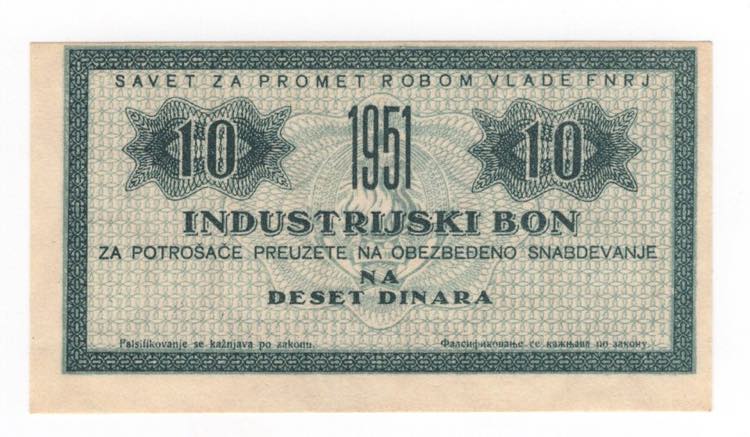 Jugoslavia -  Bond Industriali, 10 ... 