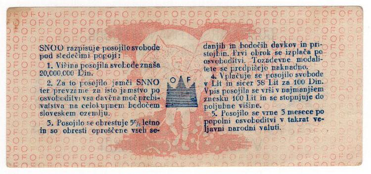 Slovenia -  100 Lit 1944 - Serie ... 