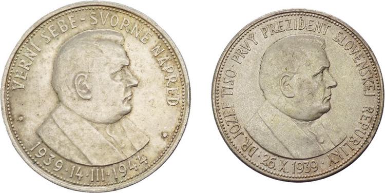 Slovacchia - lotto di 2 monete da ... 