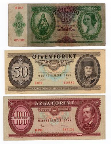 Ungheria -  Lotto di 3 Banconote - ... 