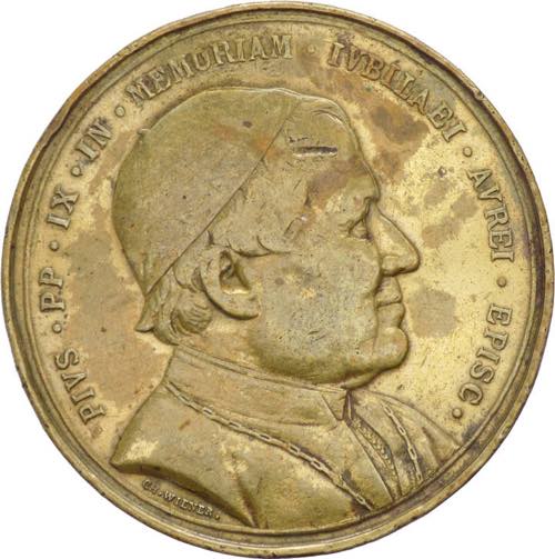 Belgio - medaglia a nome di Pio IX ... 