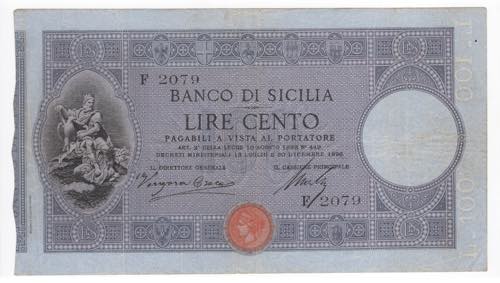 Regno dItalia - Banco di Sicilia ... 