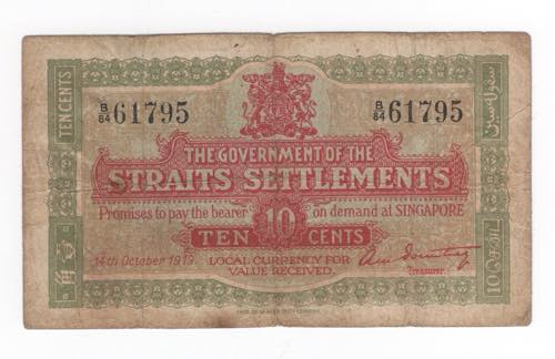 Straits Settlements - 10 Cents ... 