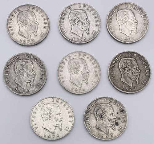 Regno dItalia - Lotto n.8 monete ... 
