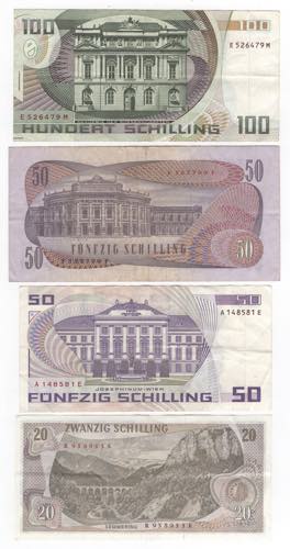 Lotto di 4 banconote Austria - ... 
