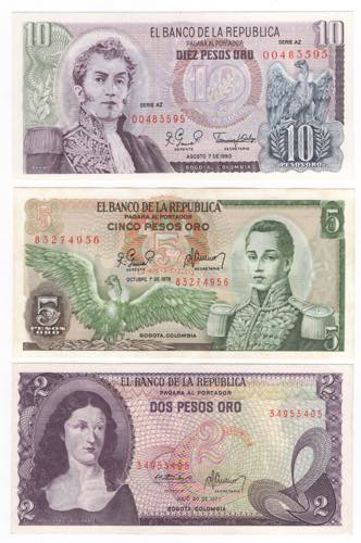 Colombia - Lotto n.3 Banconote - 2 ... 
