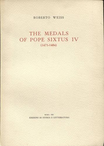 WEISS. R. - The medals of Pope ... 