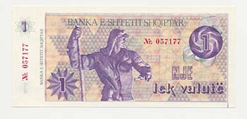 ALBANIA - Banconota 1 Lek Valute ... 