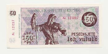 ALBANIA - Banconota 50 Lek Valute ... 
