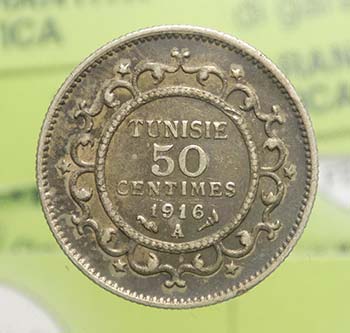Tunisia - 50 centimes 1916 A ... 