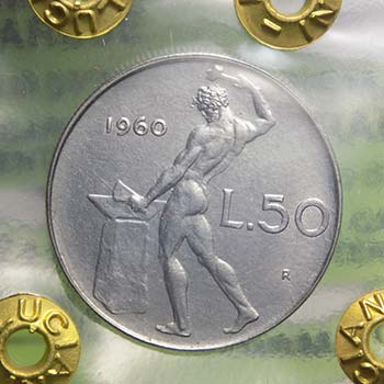 50 lire Vulcano 1960 qFDC