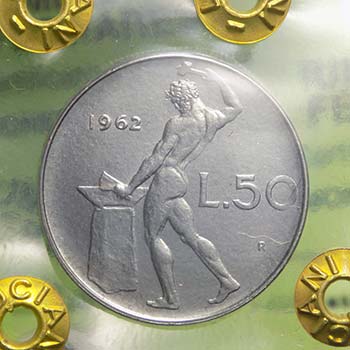 50 lire Vulcano 1962 FDC