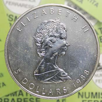Canada - Elisabetta II - 5 dollari ... 