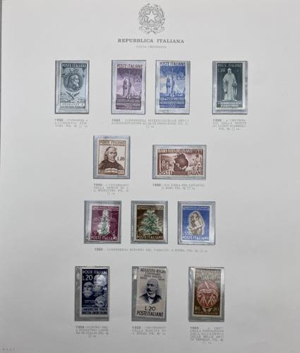 Italia - Foglio francobolli album ... 