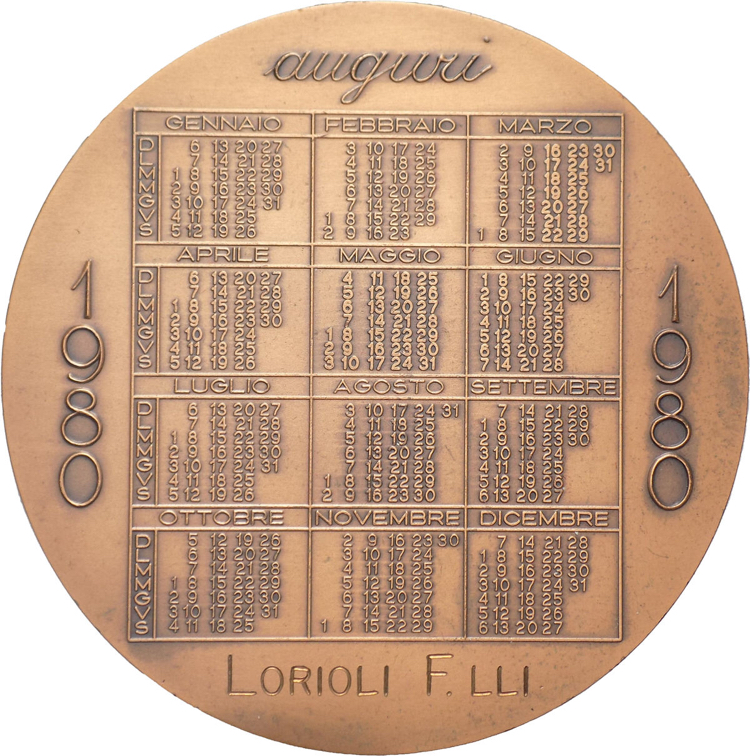 Medaglia calendario 1980 F.lli ... 